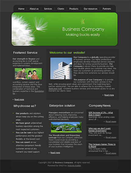 Click to view live demo of template #27363 template screen