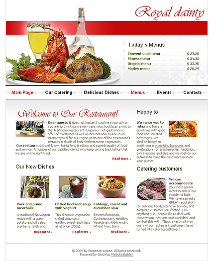 Click to view live demo of template #25432 template screen