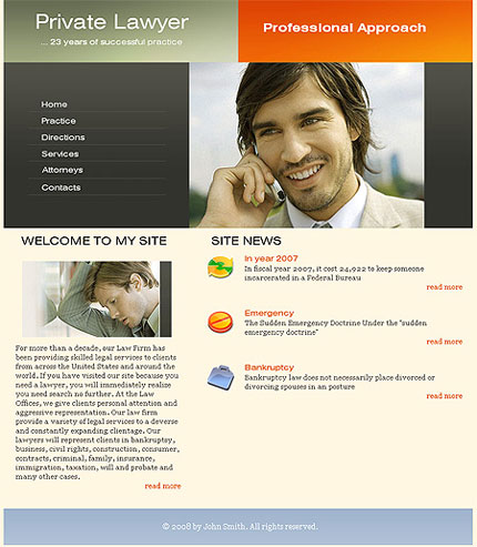 Click to view live demo of template #22907 template screen