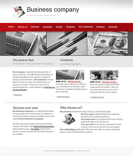 Click to view live demo of template #22906 template screen