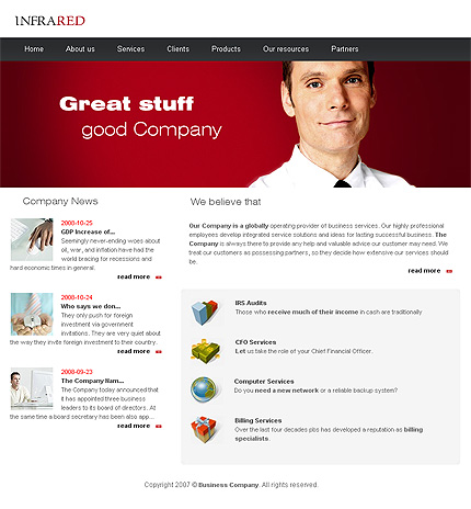 Click to view live demo of template #22899 template screen