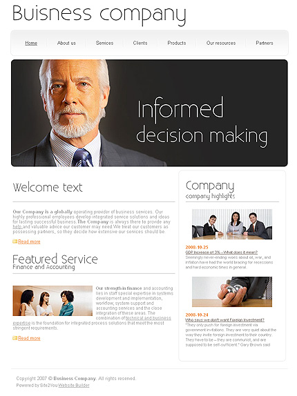 Click to view live demo of template #24166 template screen