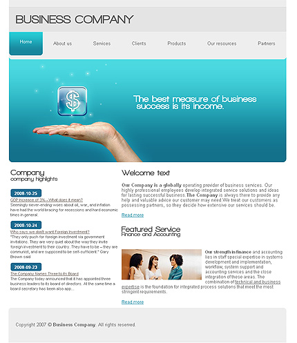 Click to view live demo of template #24163 template screen