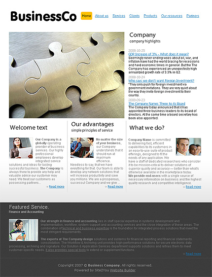 Click to view live demo of template #25462 template screen
