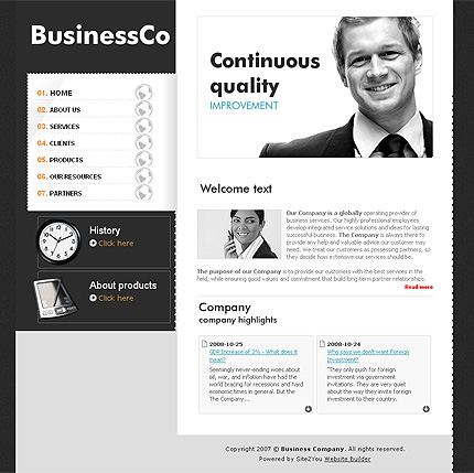 Click to view live demo of template #25439 template screen