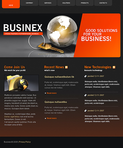 Click to view live demo of template #22896 template screen
