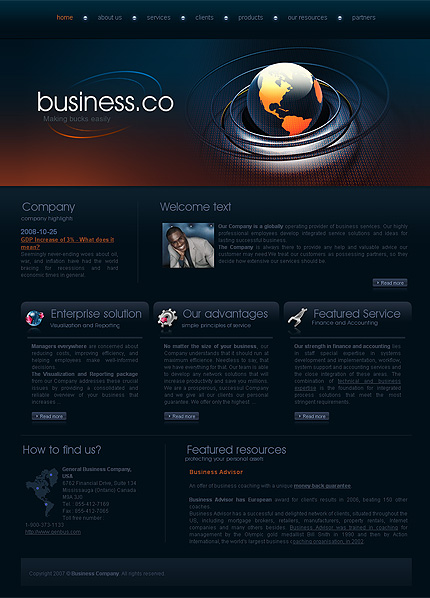 Click to view live demo of template #24989 template screen