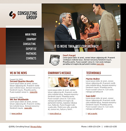 Click to view live demo of template #24674 template screen