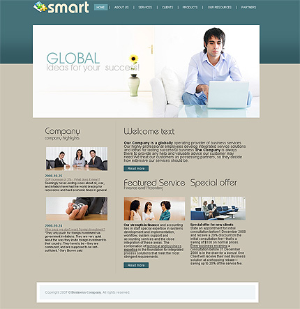 Click to view live demo of template #23914 template screen