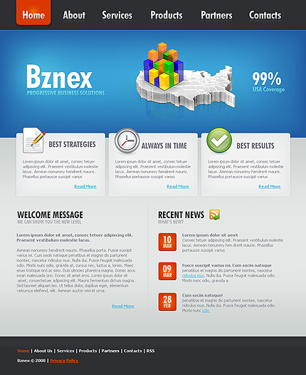Click to view live demo of template #27674 template screen