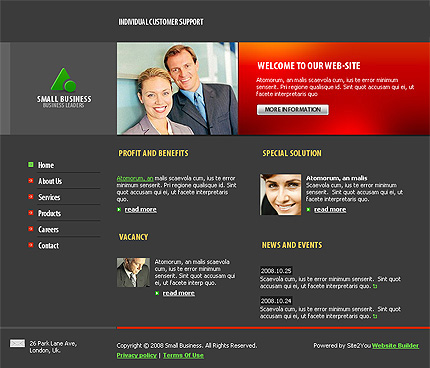 Click to view live demo of template #27675 template screen
