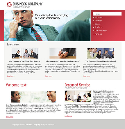 Click to view live demo of template #24161 template screen