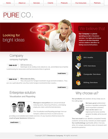 Click to view live demo of template #22892 template screen