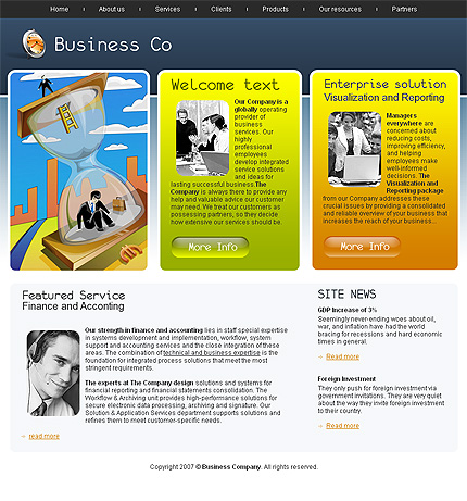 Click to view live demo of template #24160 template screen