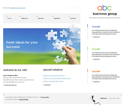 Click to view live demo of template #27676 template screen