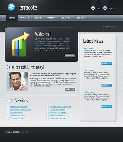 Click to view live demo of template #24824 template screen