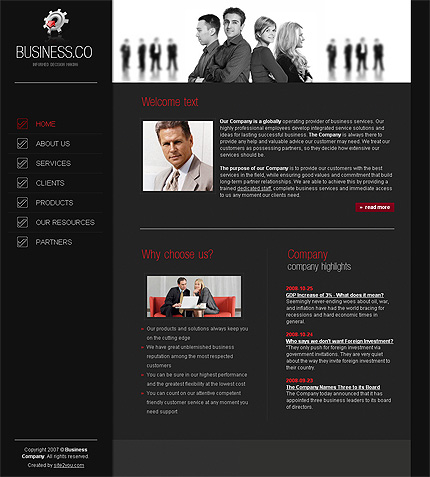 Click to view live demo of template #24953 template screen