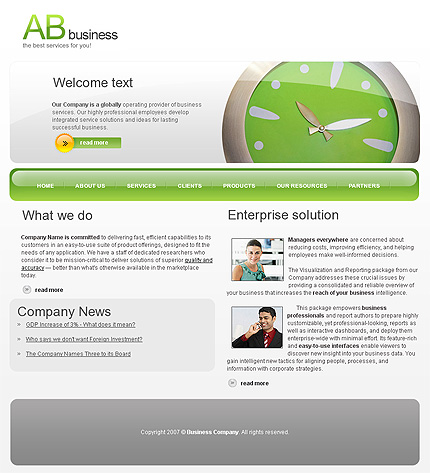 Click to view live demo of template #22890 template screen