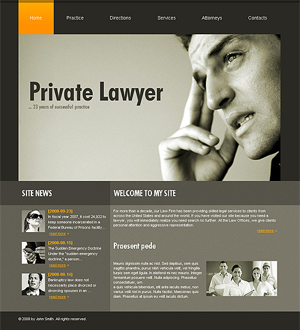 Click to view live demo of template #24237 template screen