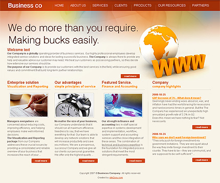 Click to view live demo of template #24951 template screen