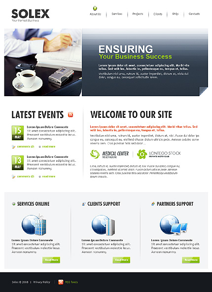 Click to view live demo of template #22884 template screen