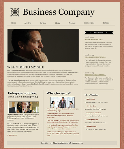 Click to view live demo of template #22882 template screen