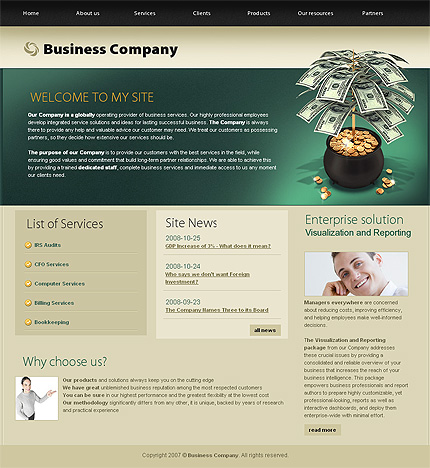 Click to view live demo of template #22881 template screen
