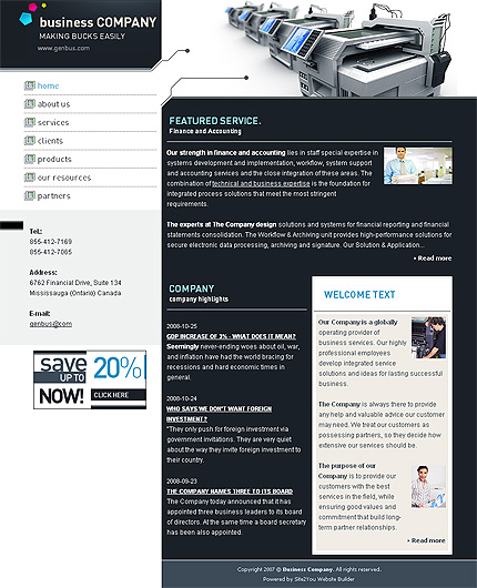 Click to view live demo of template #27364 template screen