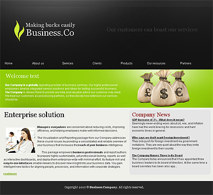 Click to view live demo of template #22880 template screen