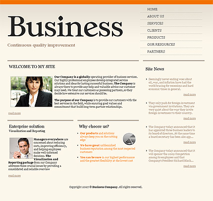 Click to view live demo of template #22873 template screen