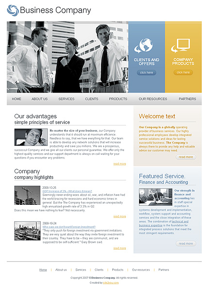 Click to view live demo of template #25441 template screen