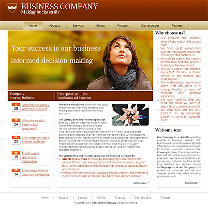 Click to view live demo of template #24526 template screen