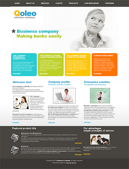 Click to view live demo of template #25442 template screen