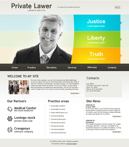 Click to view live demo of template #27369 template screen