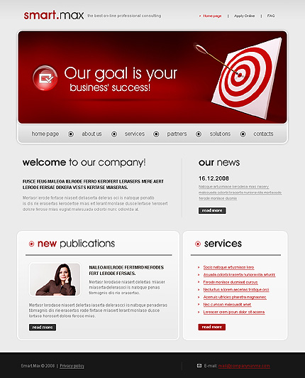 Click to view live demo of template #29677 template screen