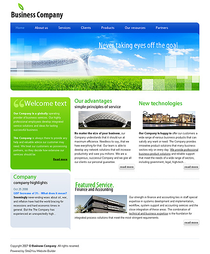 Click to view live demo of template #29691 template screen