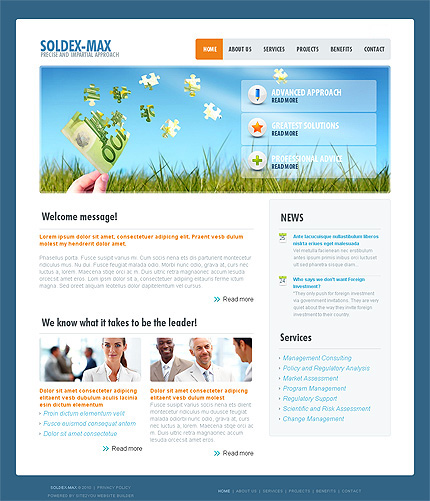 Click to view live demo of template #29692 template screen