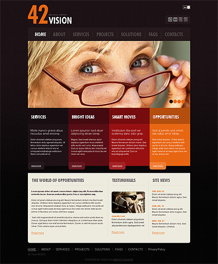 Click to view live demo of template #30518 template screen
