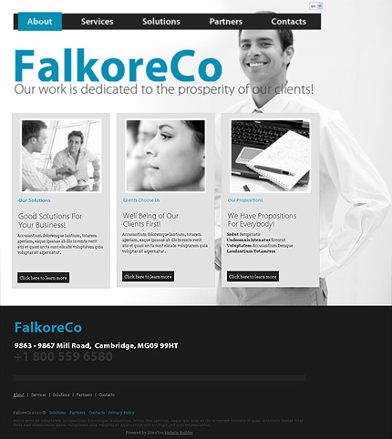 Click to view live demo of template #30676 template screen