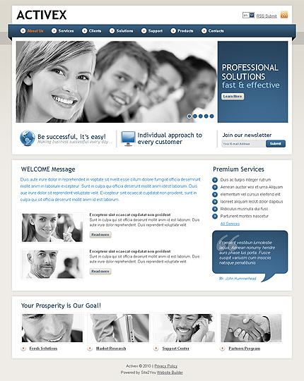 Click to view live demo of template #30678 template screen