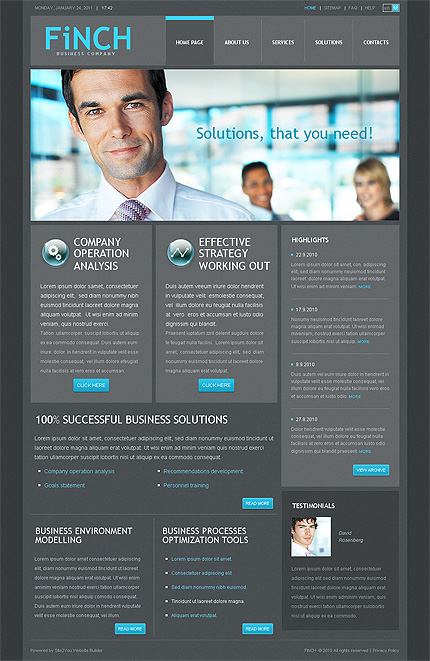 Click to view live demo of template #33247 template screen