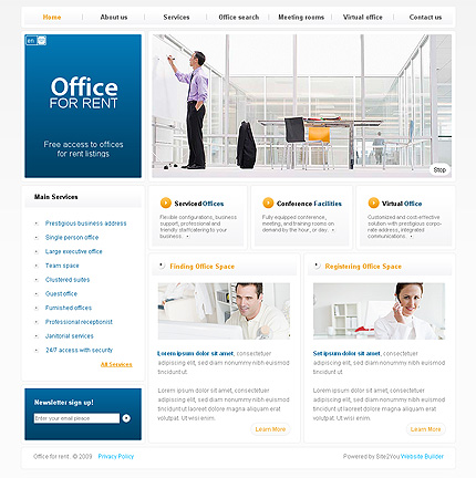 Click to view live demo of template #33250 template screen
