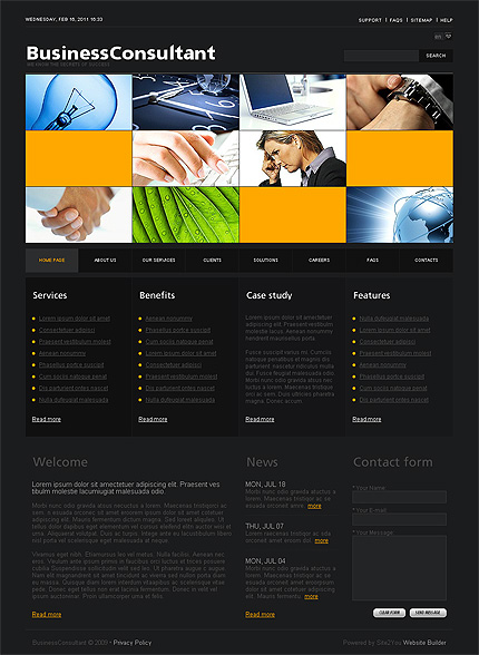 Click to view live demo of template #33253 template screen