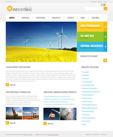 Click to view live demo of template #33256 template screen