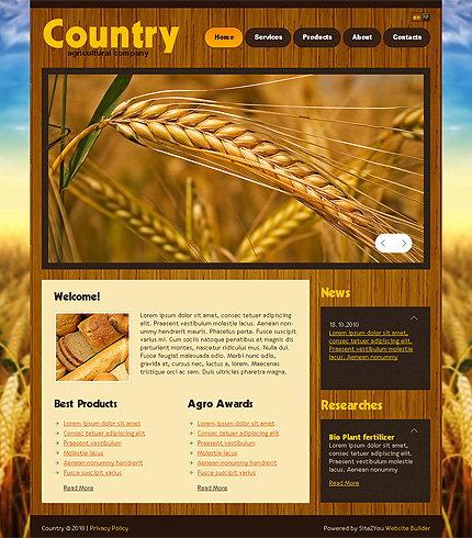 Click to view live demo of template #33264 template screen
