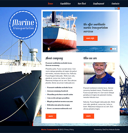 Click to view live demo of template #33266 template screen