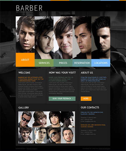 Click to view live demo of template #33267 template screen
