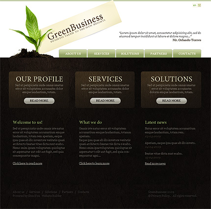 Click to view live demo of template #33720 template screen