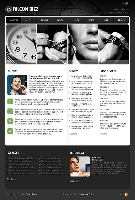 Click to view live demo of template #33723 template screen