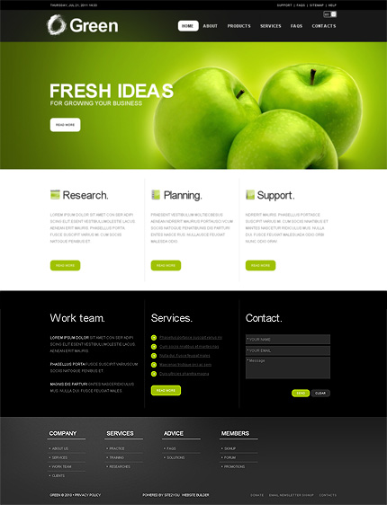 Click to view live demo of template #34383 template screen